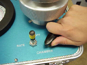 Testing a sample for plant moisture stress PMS Instruments