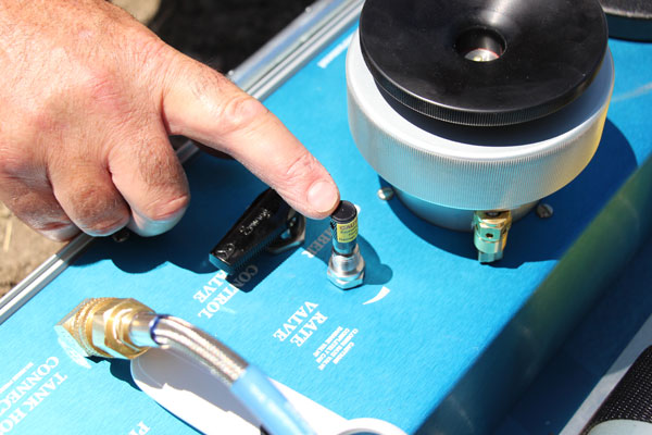 Measuring plant moisture stress in grapes